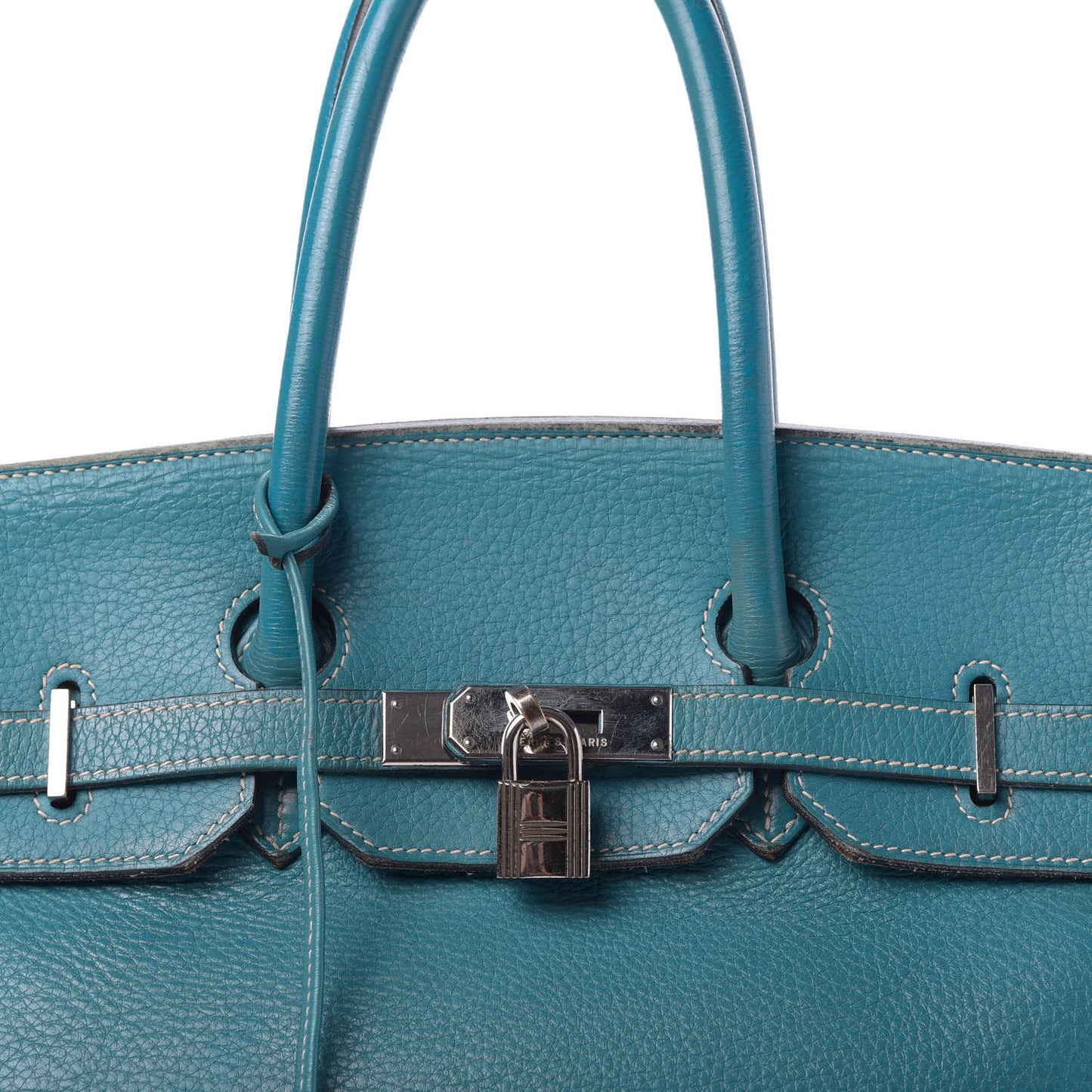 Taurillon Clemence Birkin 35 Bleu Jean
