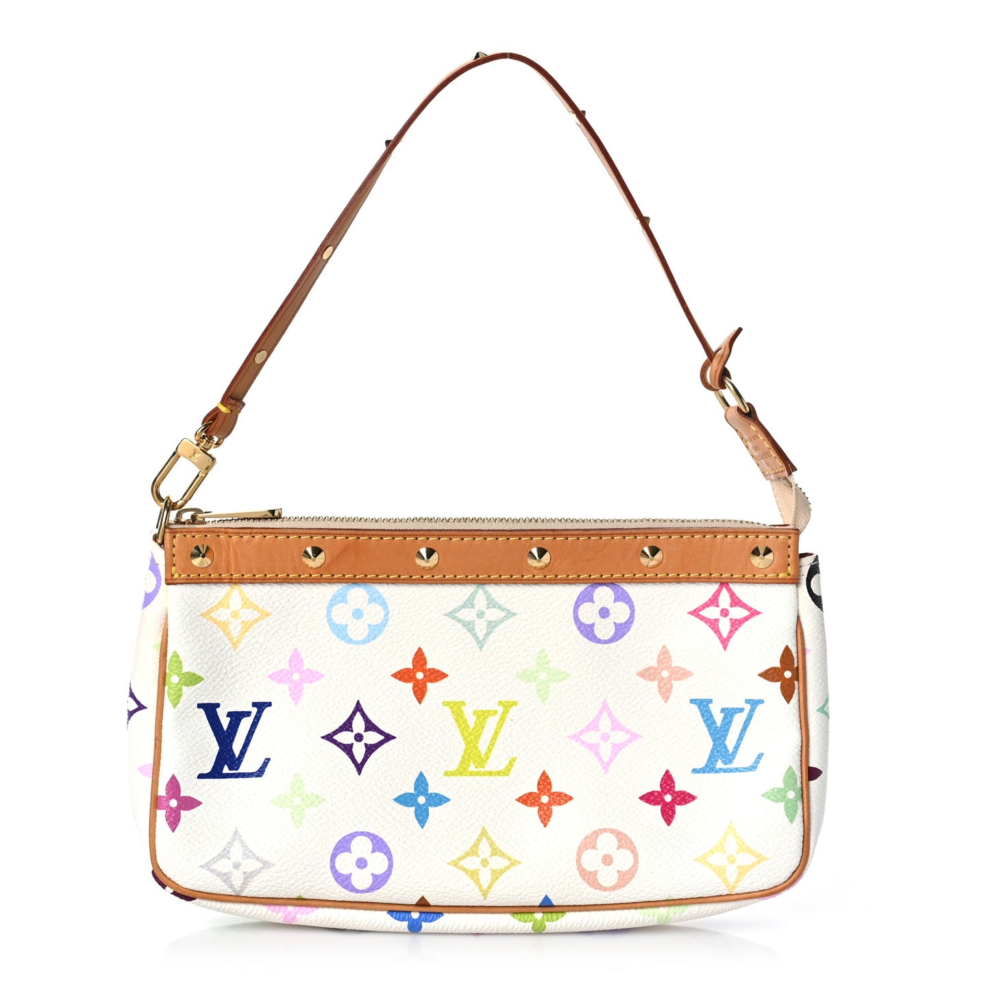 Monogram Multicolor Pochette Accessories White