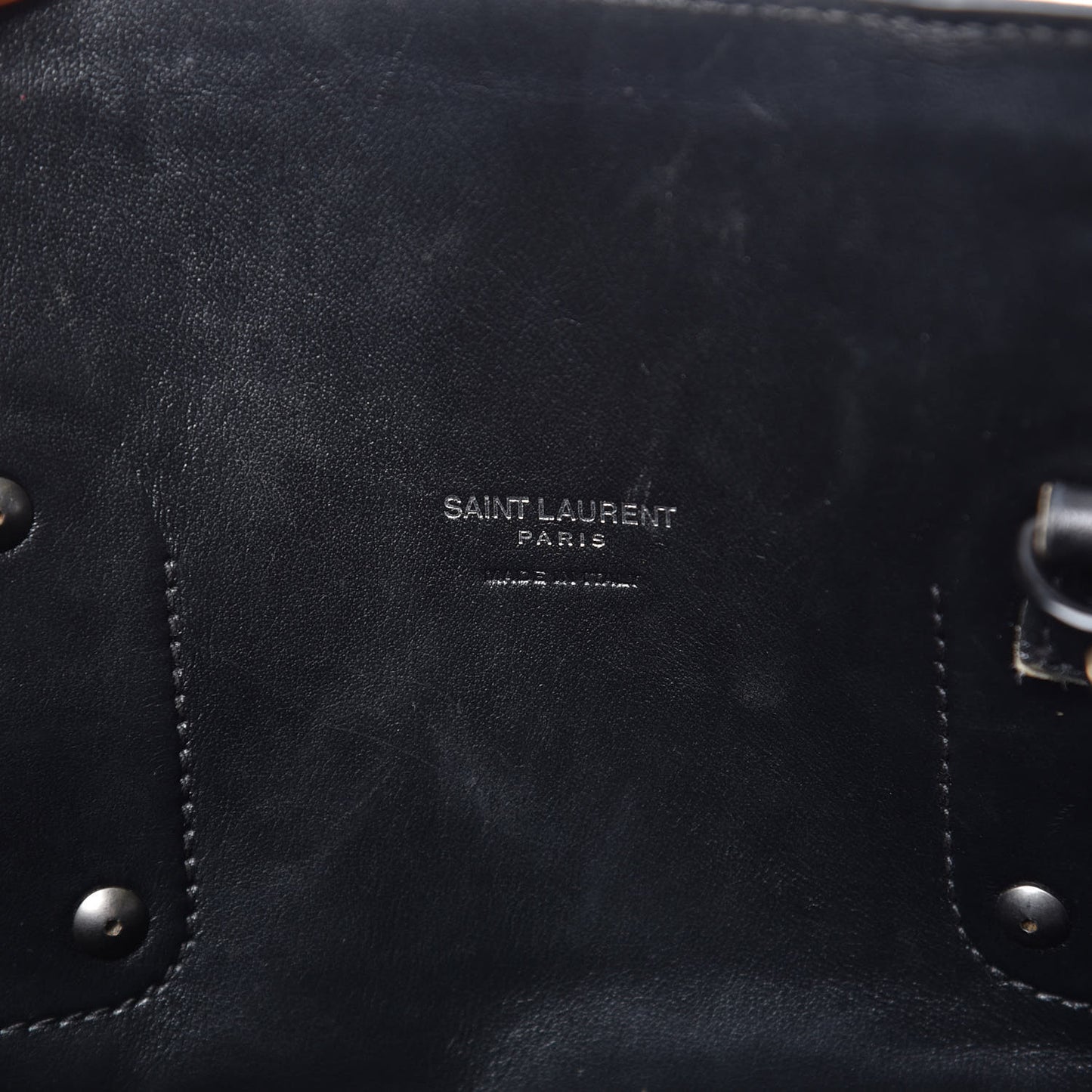 Calfskin Crocodile Embossed Large Sac De Jour Carryall Black