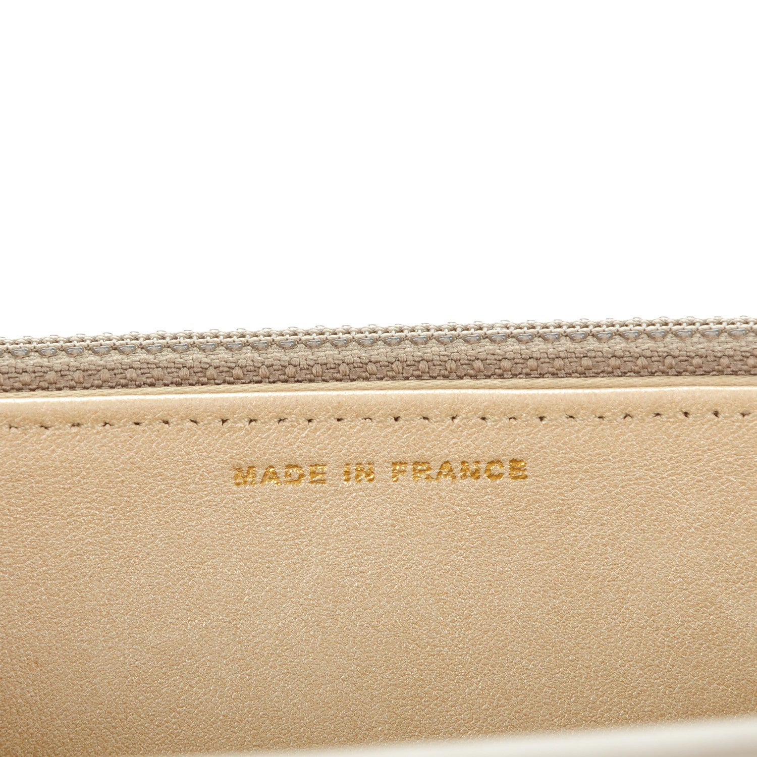 Chanel Lambskin Camellia Embossed Wallet on Chain WOC Beige 7 of 8