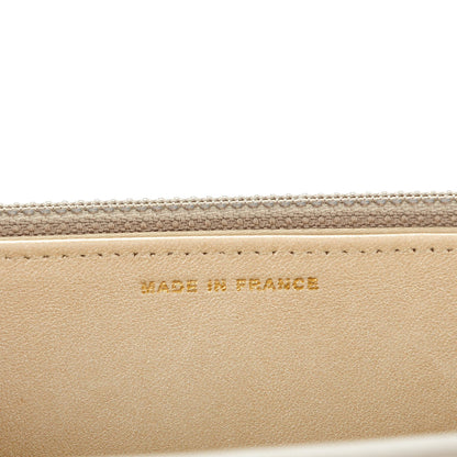 Chanel Lambskin Camellia Embossed Wallet on Chain WOC Beige 7 of 8