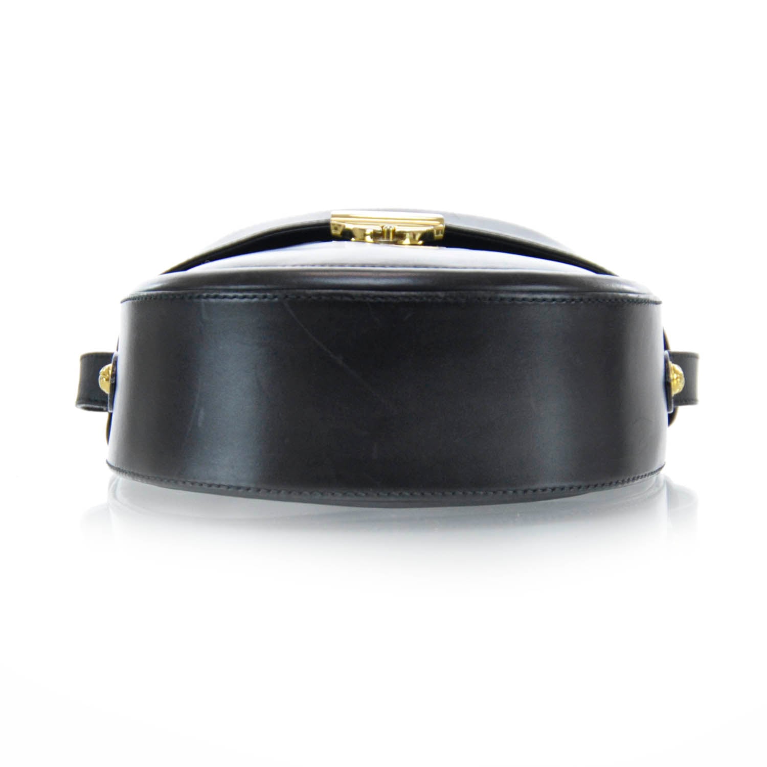 FASHIONPHILE SALVATOREFERRAGAMOSmoothCalfskinShoulderBagBlack 5 of 8