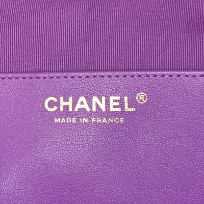 Chanel Lambskin Quilted CC In Love Heart Bag Purple 8 of 12