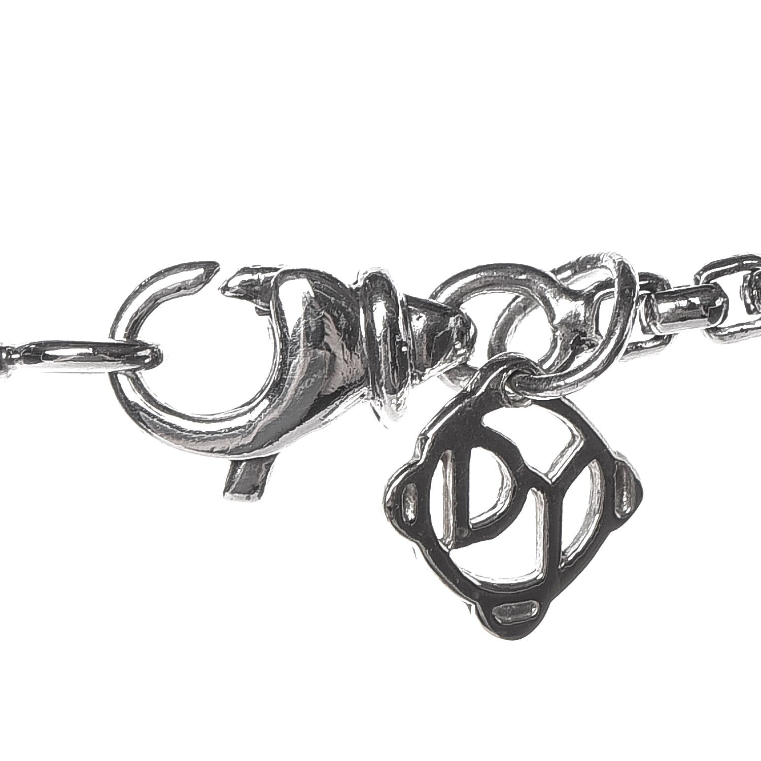 David Yurman Sterling Silver 18K Gold Diamond 7mm Albion Enhancer Pendant Necklace 6 of 6