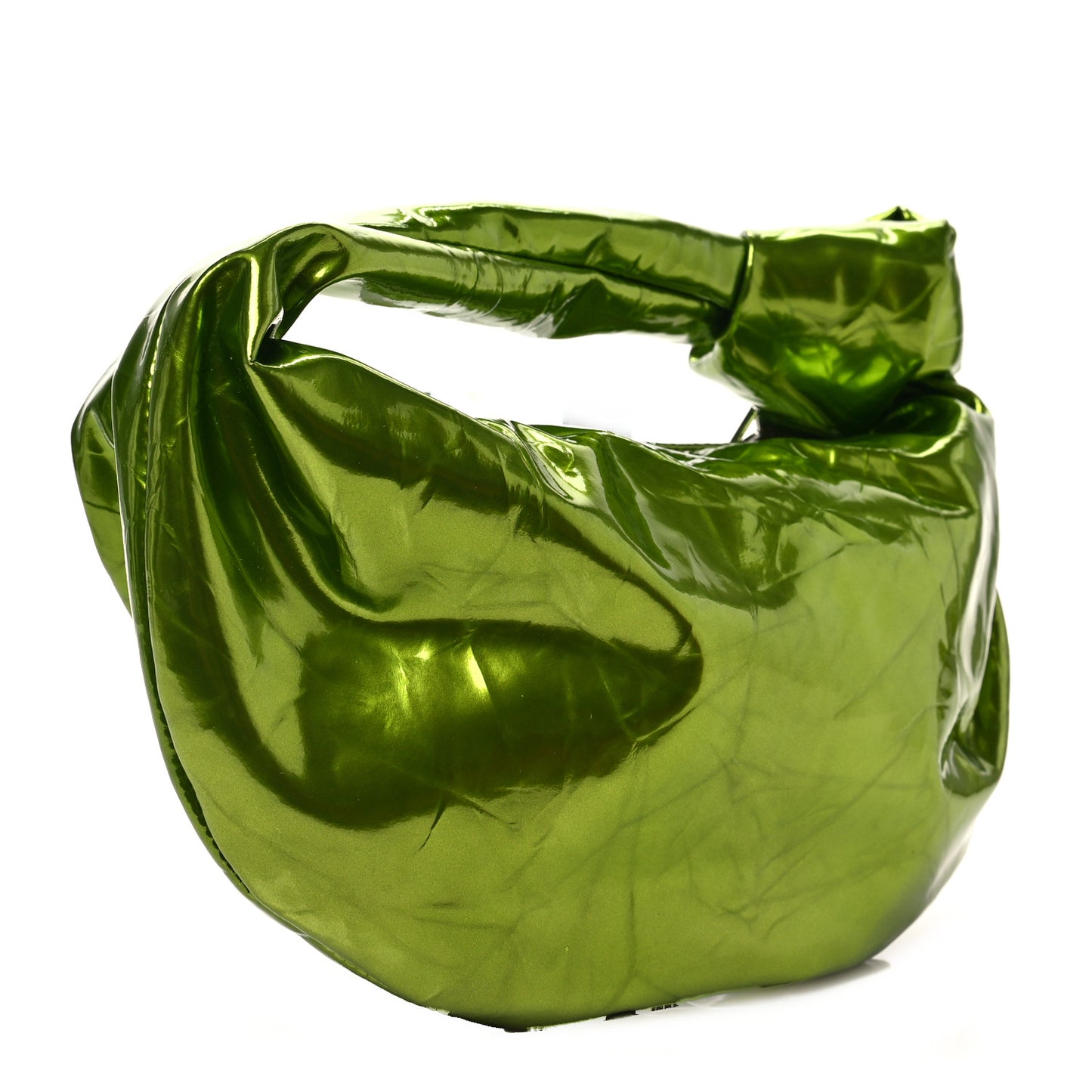 Metallic Crushed Calfskin Mini Jodie Chlorophyll