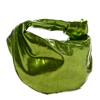 Bottega Veneta Metallic Crushed Calfskin Mini Jodie Chlorophyll 3 of 7