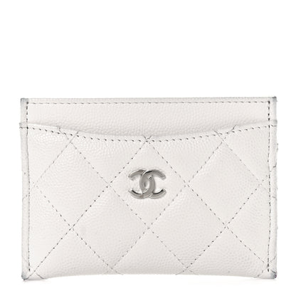 Chanel Caviar Quilted Card Holder White 2 of 22