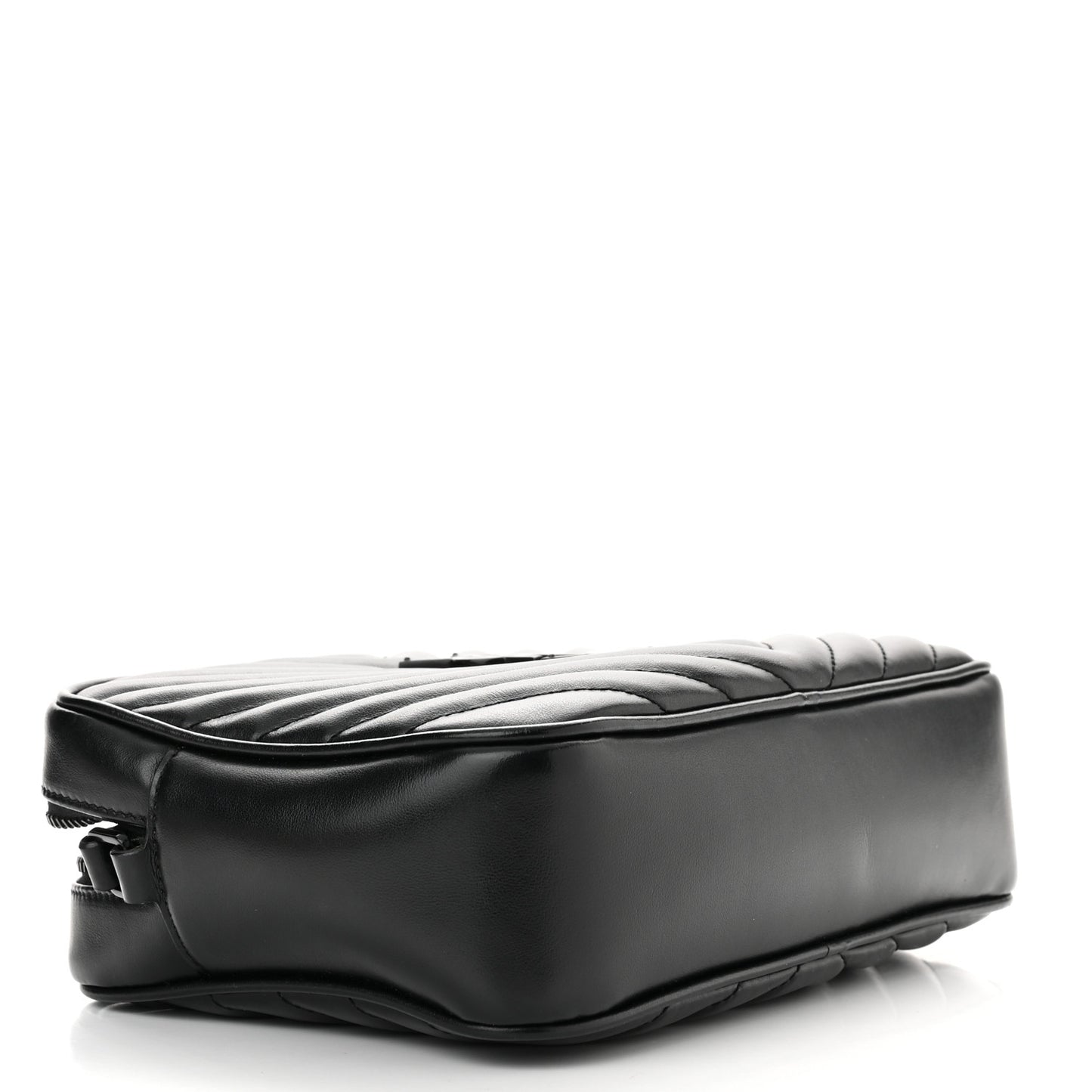 Calfskin Matelasse Monogram Monochrome Lou Camera Bag Black