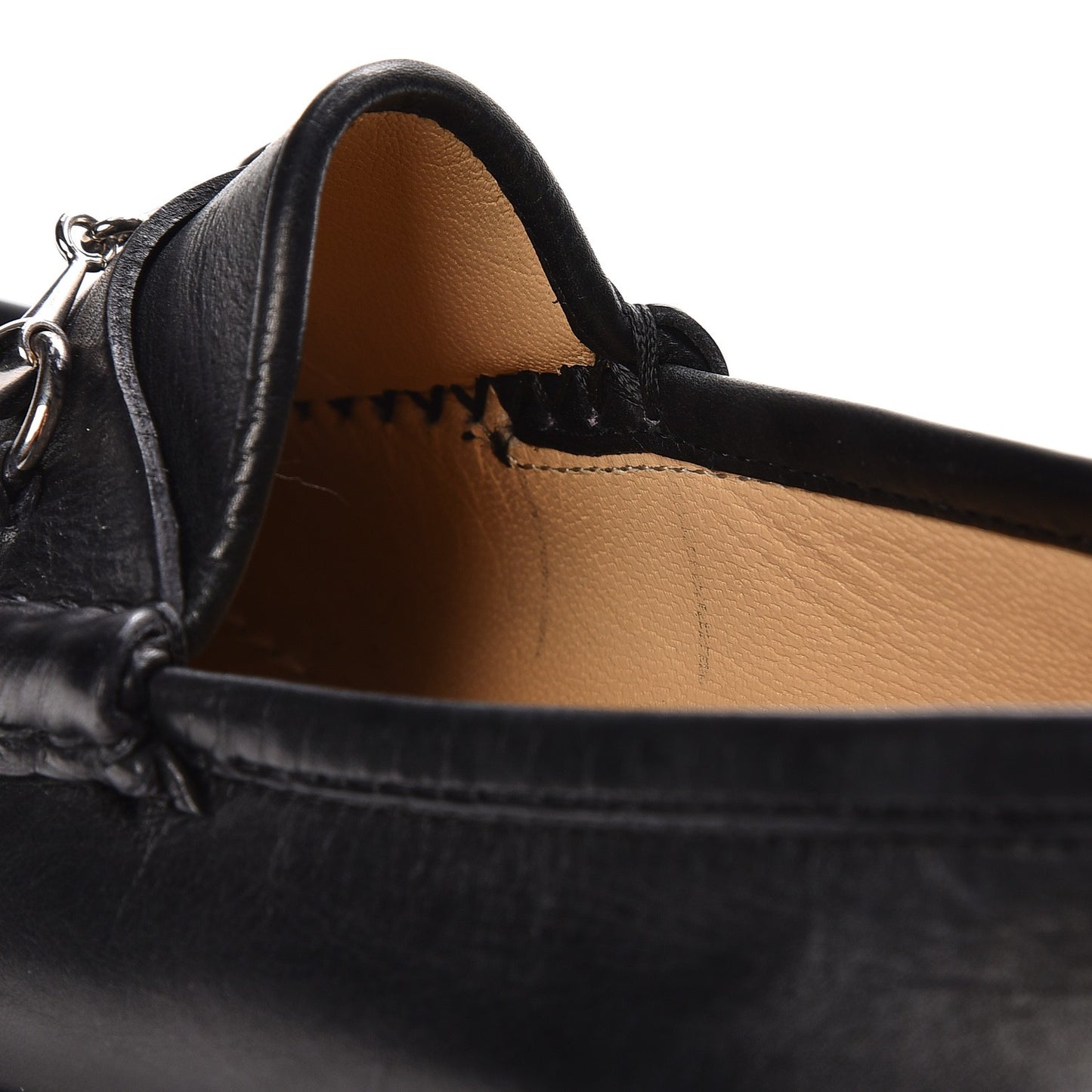 Calfskin Horsebit Loafers 35 Black