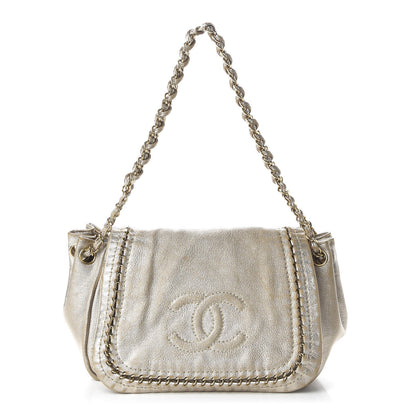 Chanel Metallic Goatskin Luxe Ligne Flap Light Gold 1 of 12
