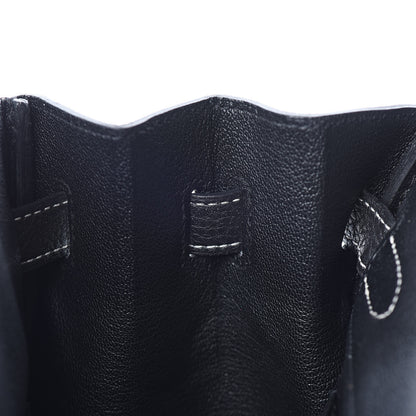 Hermes Togo Horseshoe Birkin 30 Black Etoupe 11 of 29