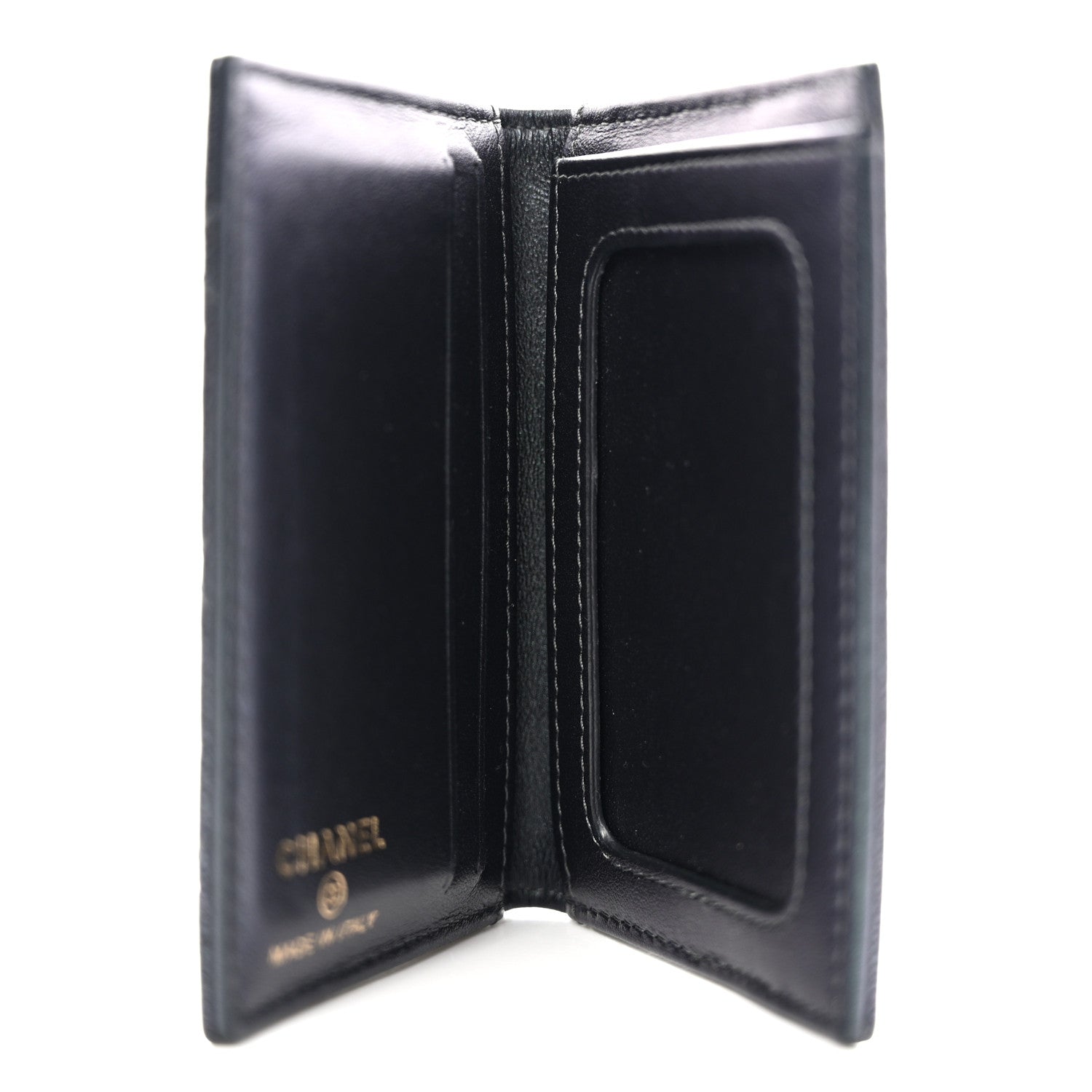 Chanel Iridescent Caviar Quilted Card Holder Wallet Black 5 of 9