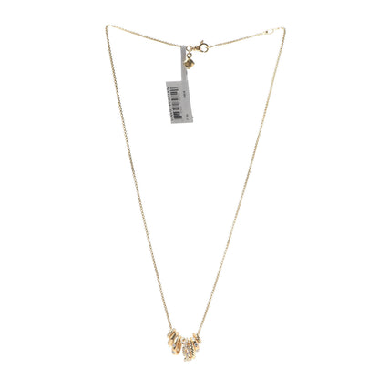 David Yurman 18K Yellow Gold Diamond Stax Rondelle Pendant Necklace 3 of 5