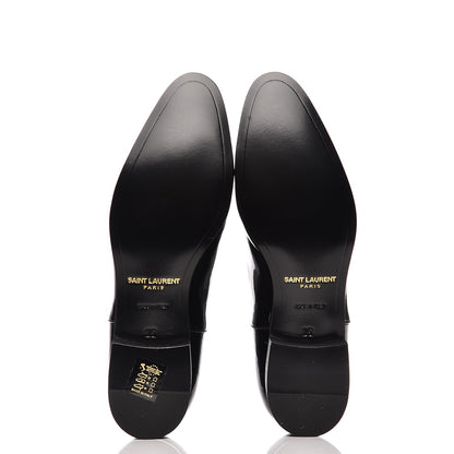 Saint Laurent Calfskin Patent LuLu 20 Lace Up Oxfords 35 Black 5 of 8