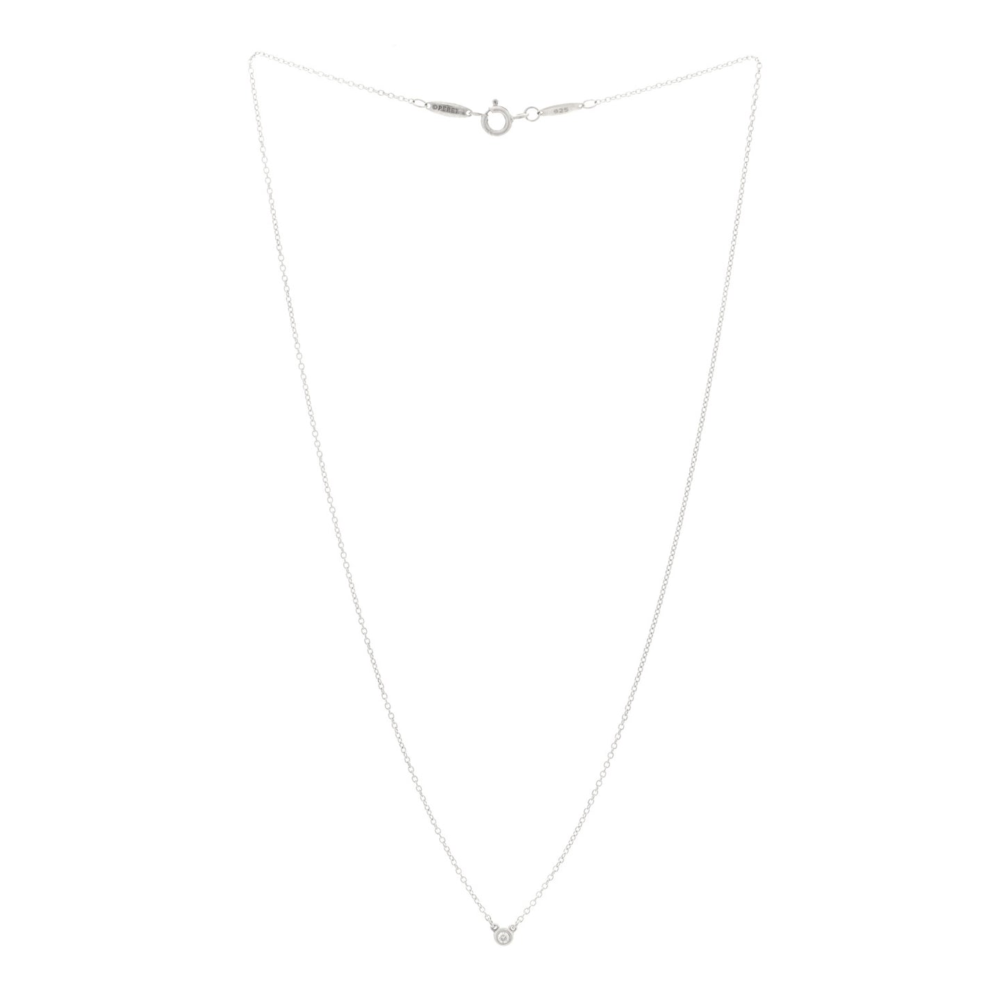 Diamond .03ct Elsa Peretti Diamonds by the Yard Pendant Necklace
