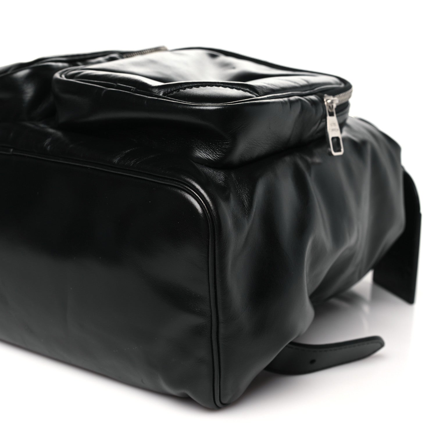 Louis Vuitton Shiny Calfskin Montsouris Cargo Backpack Black 9 of 9