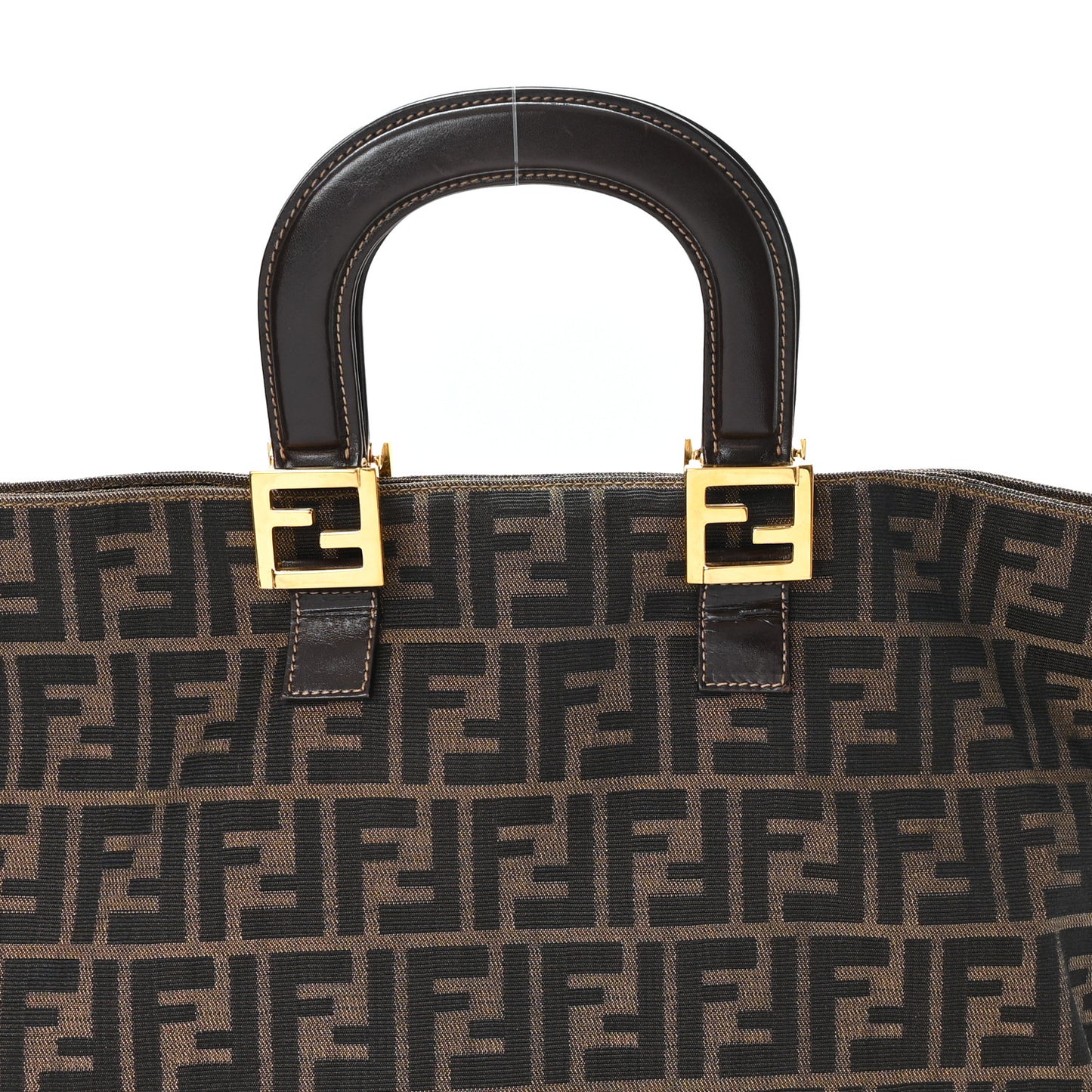 Zucca Top Handle Tote Tobacco