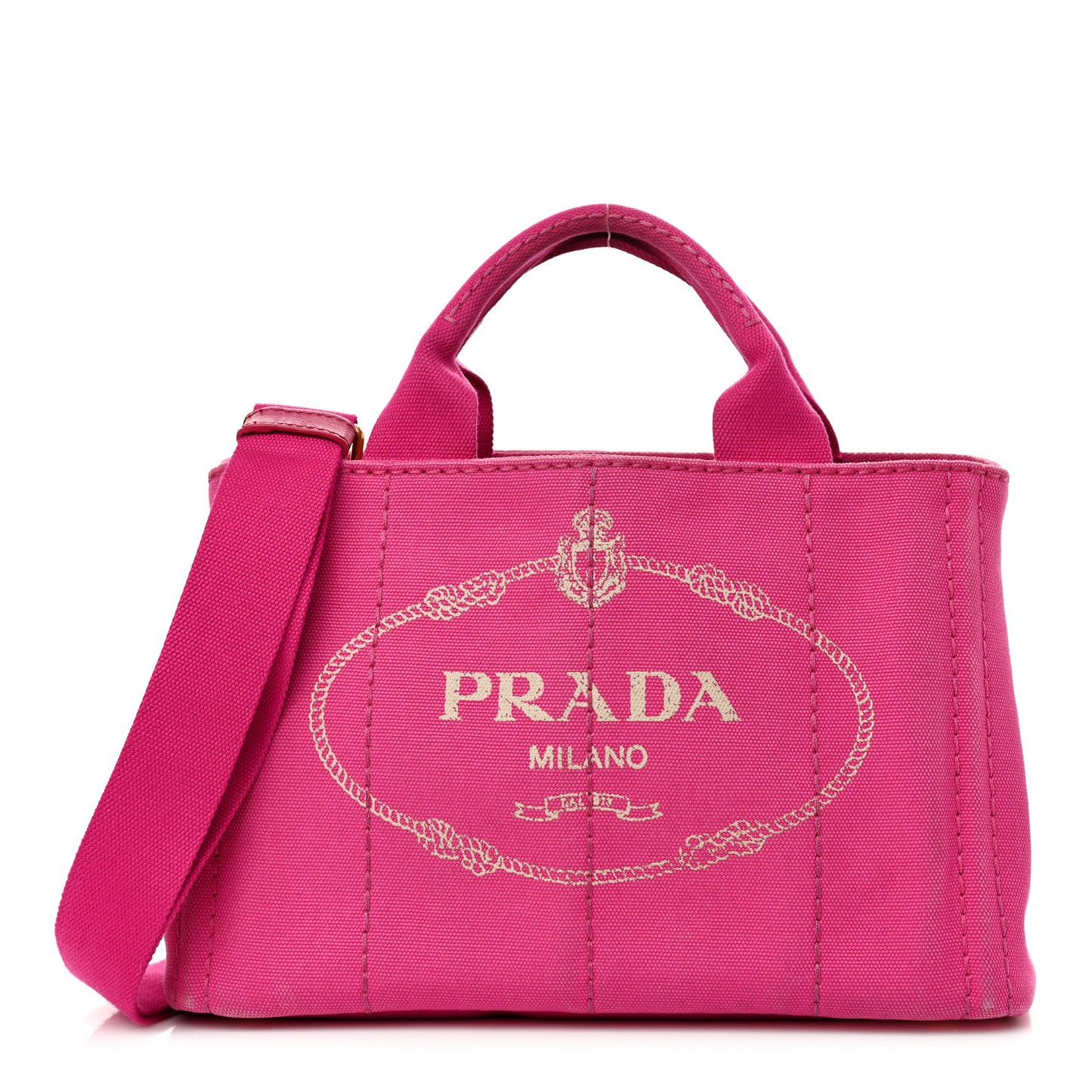 Canapa Small Logo Tote Fuxia