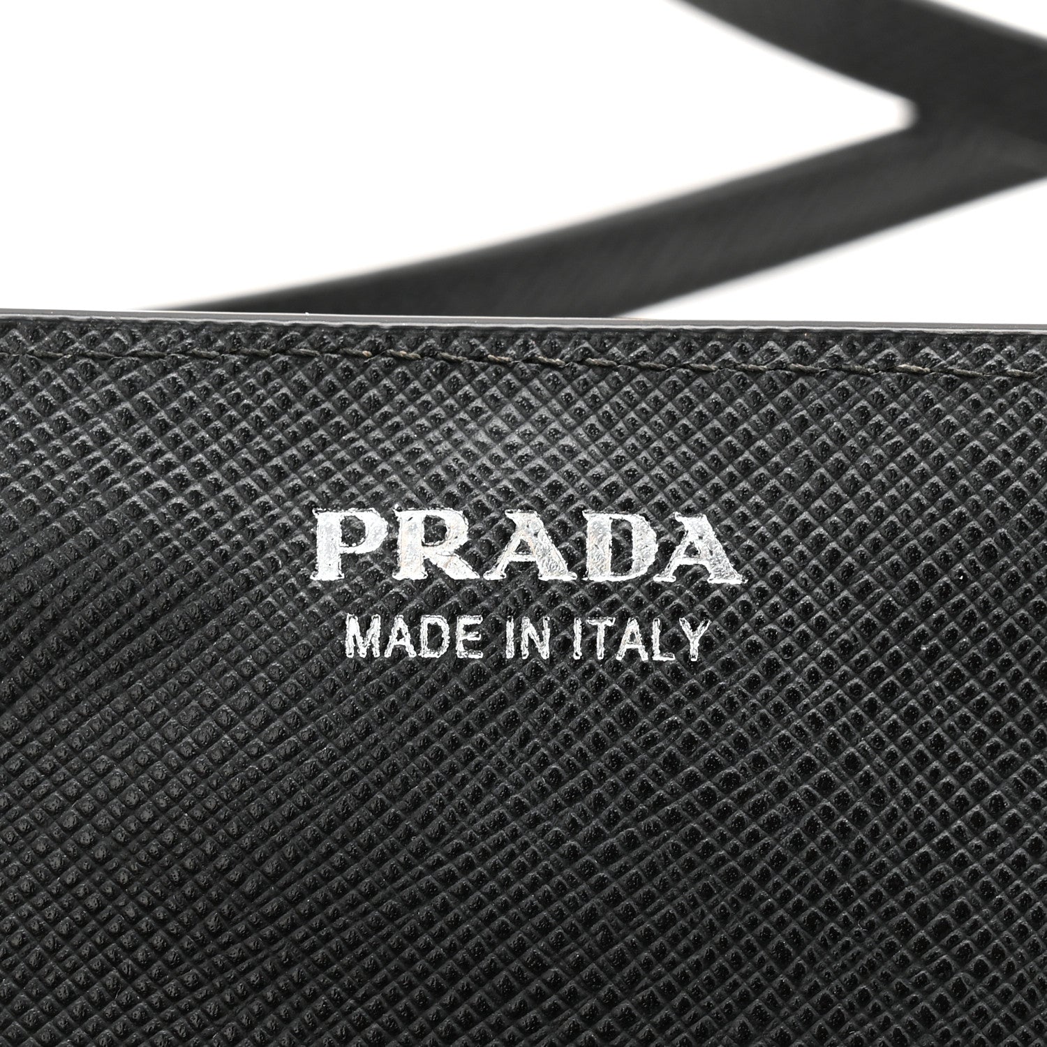 Prada Saffiano Metal Flap Wallet With Strap Black 14 of 17