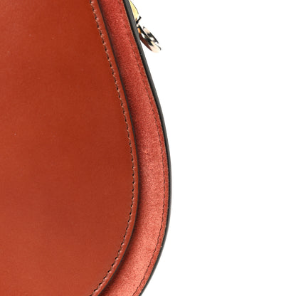 Chloe Calfskin Suede Large Tess Bag Sepia Brown 17 of 20