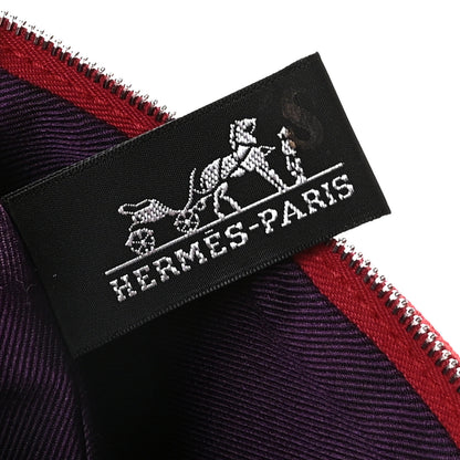 Hermes Cotton Twill Mini Palmyre Bag MM Rouge Vif Prune 5 of 9