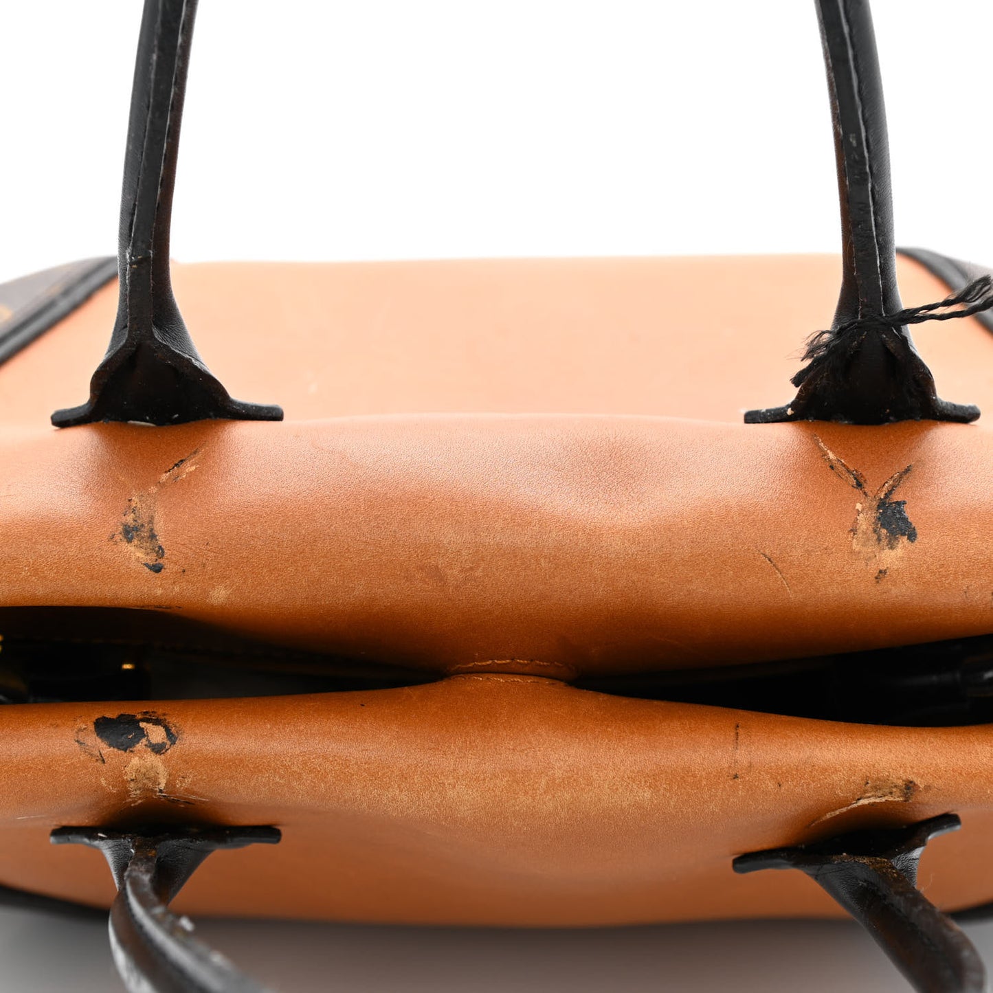 Monogram Cuir Orfevre Tote W PM Noisette
