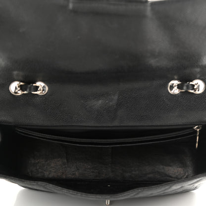 Chanel Caviar Quilted Jumbo Single Flap Black 5 of 14