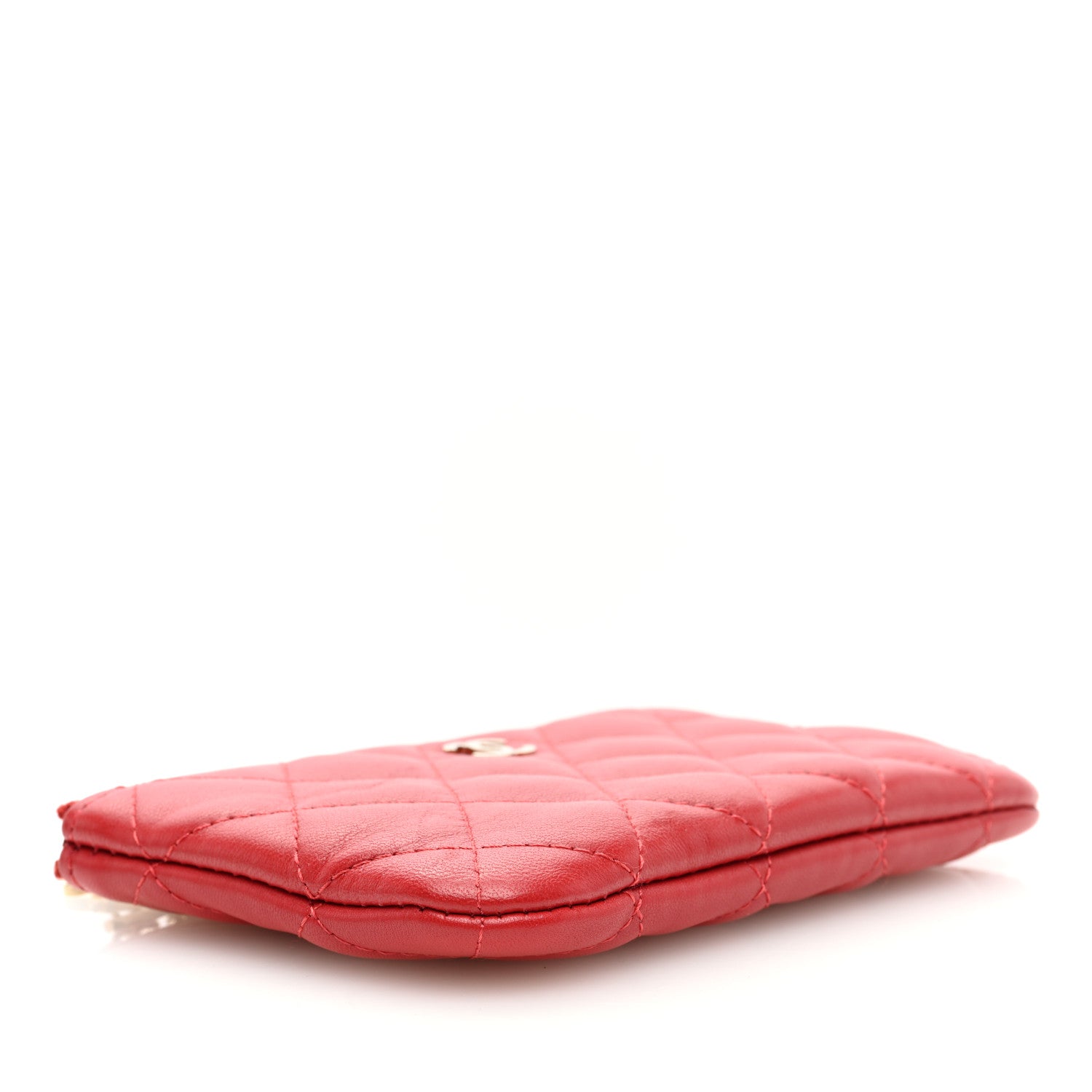 Chanel Lambskin Quilted Small Casino Cosmetic Case Red 4 of 8