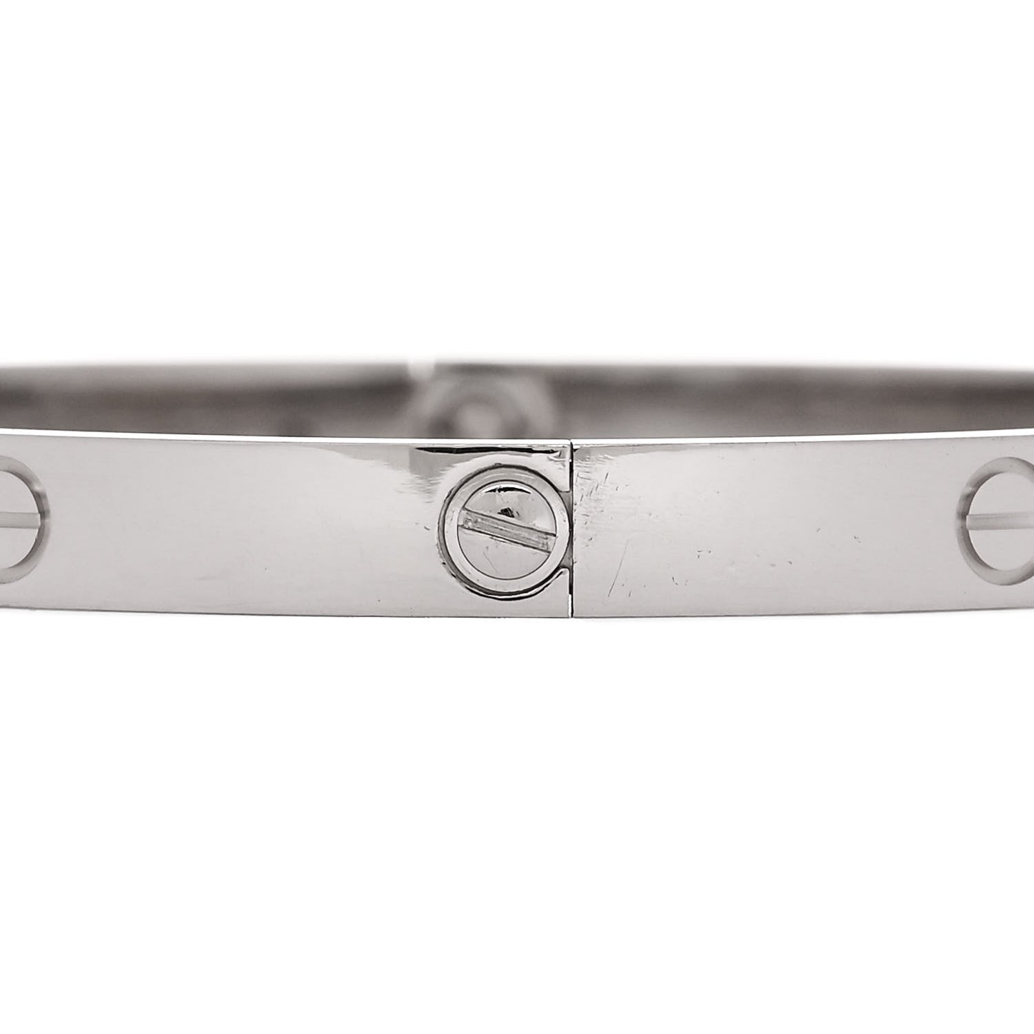 Cartier 18K White Gold LOVE Bracelet 21 4 of 9