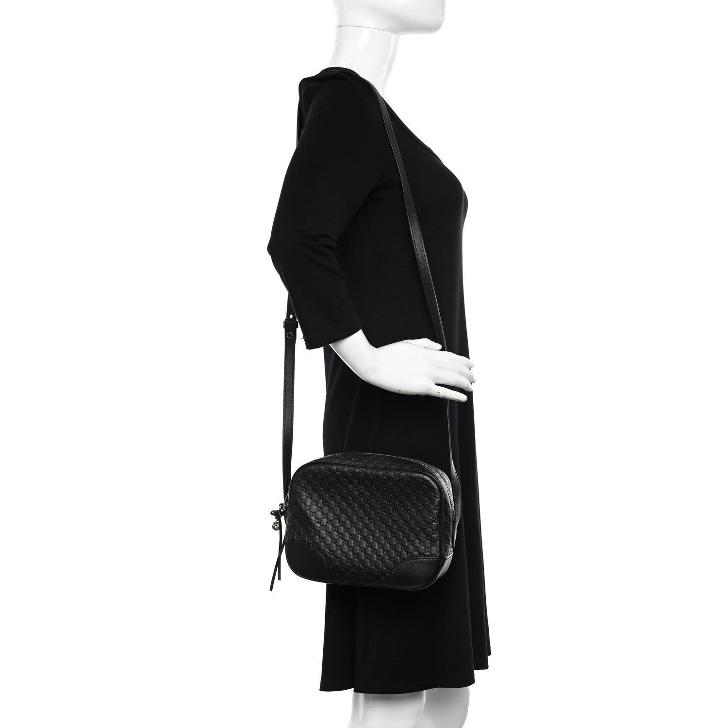 Gucci Microguccissima Mini Bree Messenger Bag Black 2 of 12