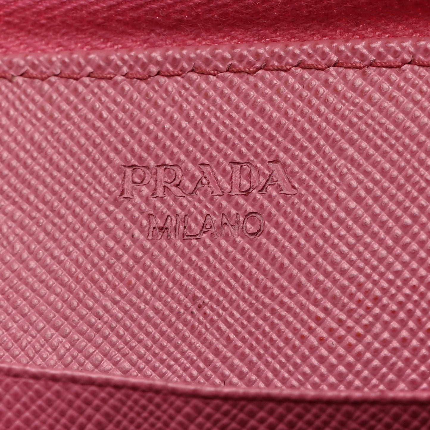 Saffiano Metal Zip Around Wallet Begonia