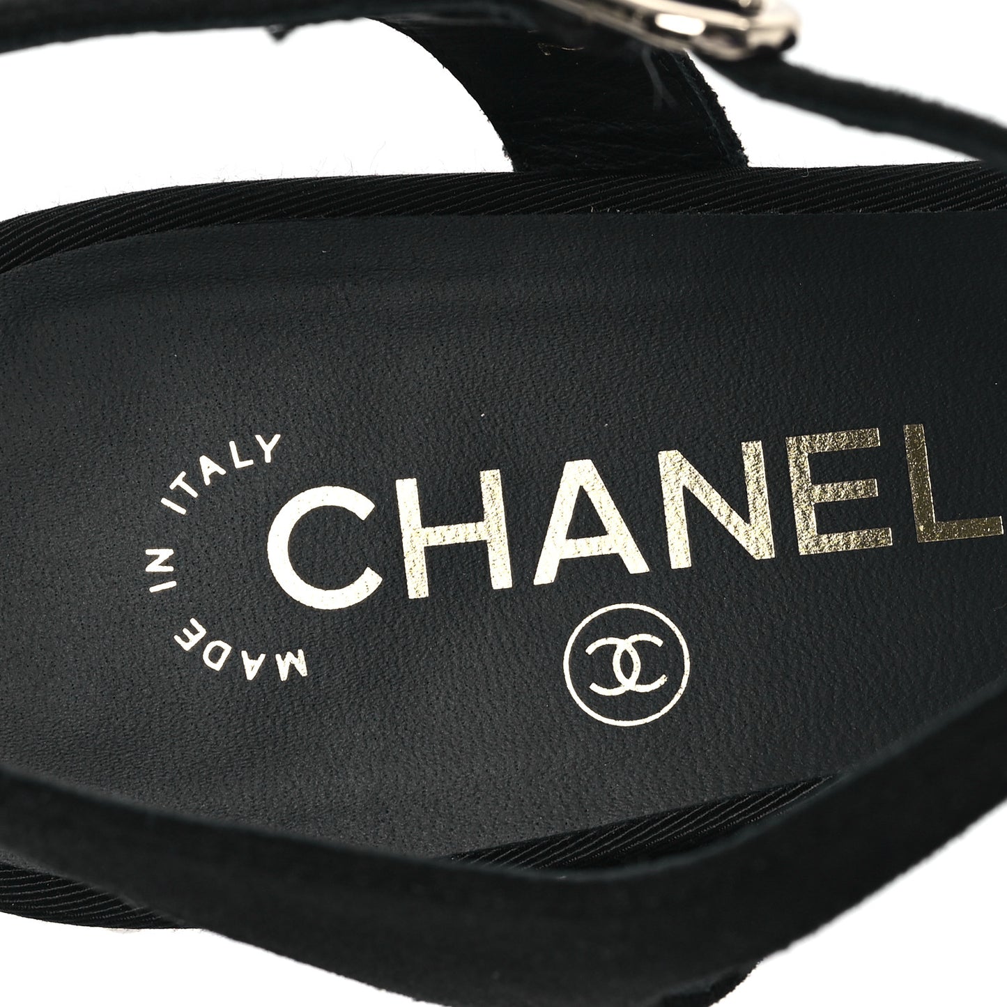 Pearl Slingback Sandals 41 Black
