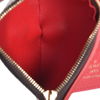 Louis Vuitton Damier Ebene Victorine Wallet Red 6 of 9