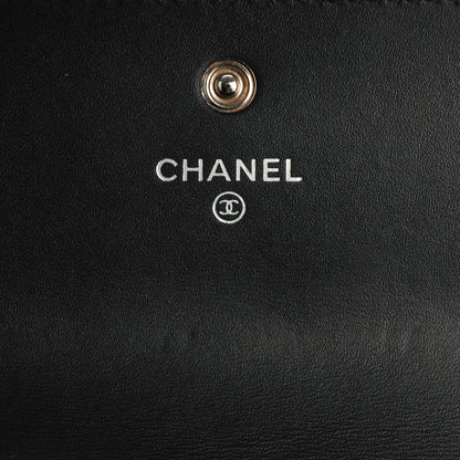 Chanel Patent CC Large Gusset Flap Wallet Black 6 of 8