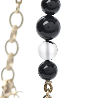 Chanel Beaded CC Star Necklace Black 6 of 6