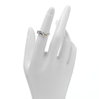Tiffany Sterling Silver 18K Yellow Gold Loop Ring 49 5 2 of 4