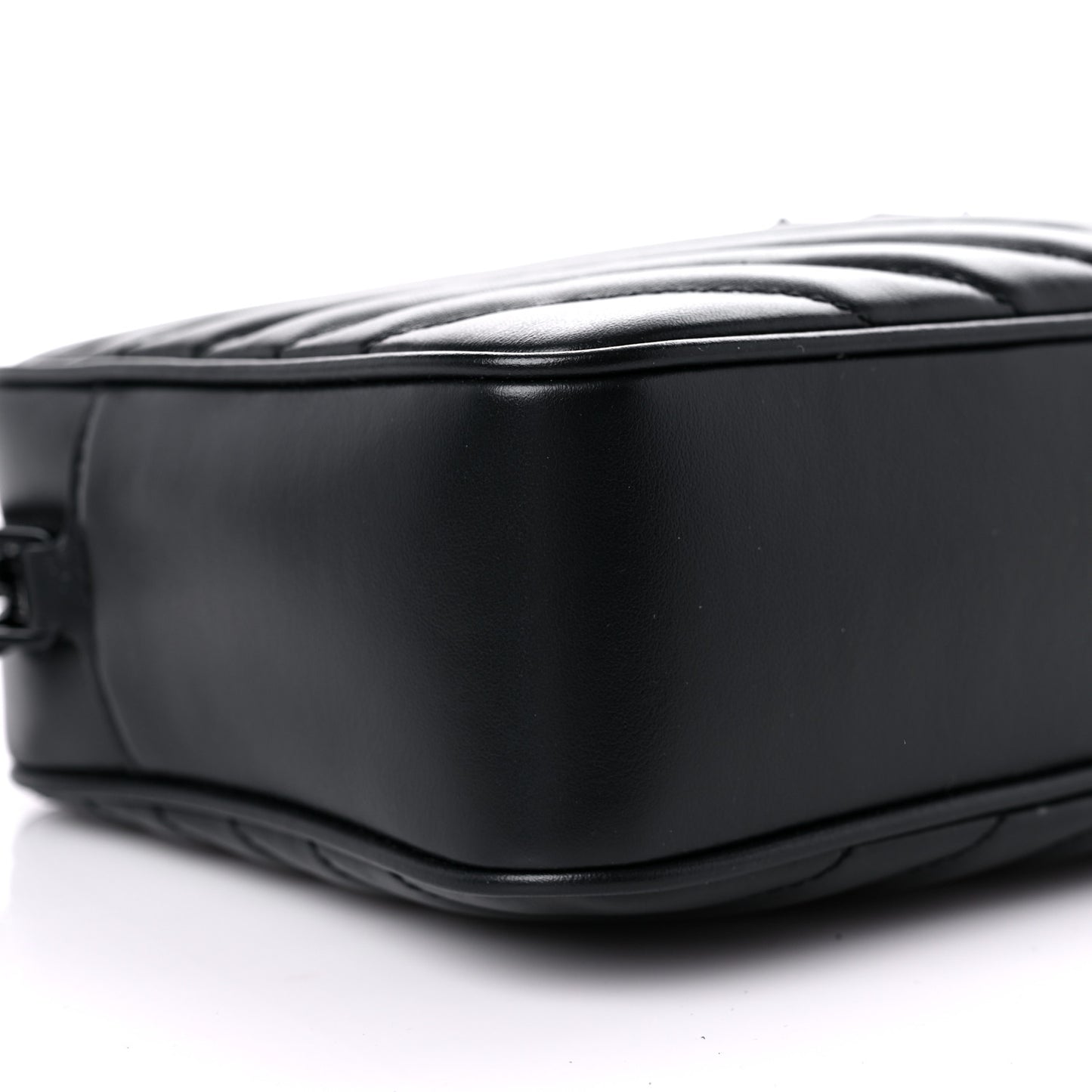 Calfskin Matelasse Monogram Lou Camera Bag Black