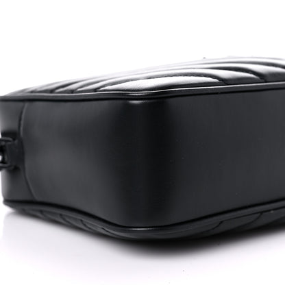 Saint Laurent Calfskin Matelasse Monogram Lou Camera Bag Black 8 of 9