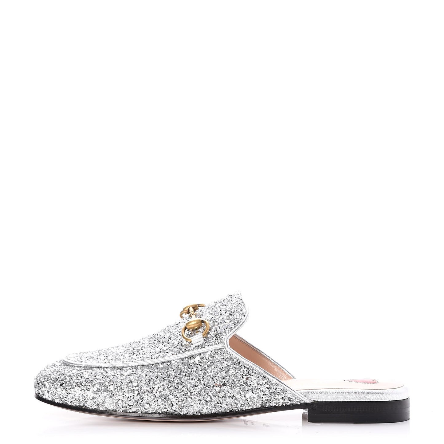 Glitter Princetown Slippers 36.5 Silver