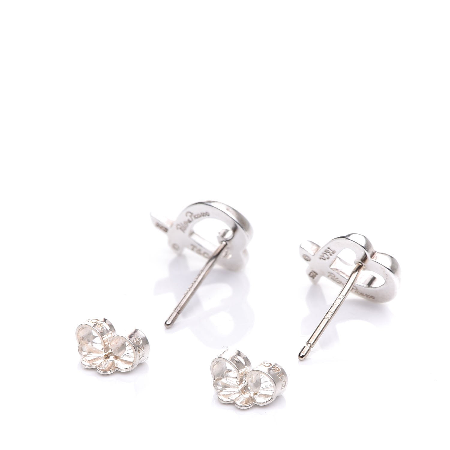 Tiffany Sterling Silver Mini Paloma Picasso Loving Heart Earrings 3 of 6