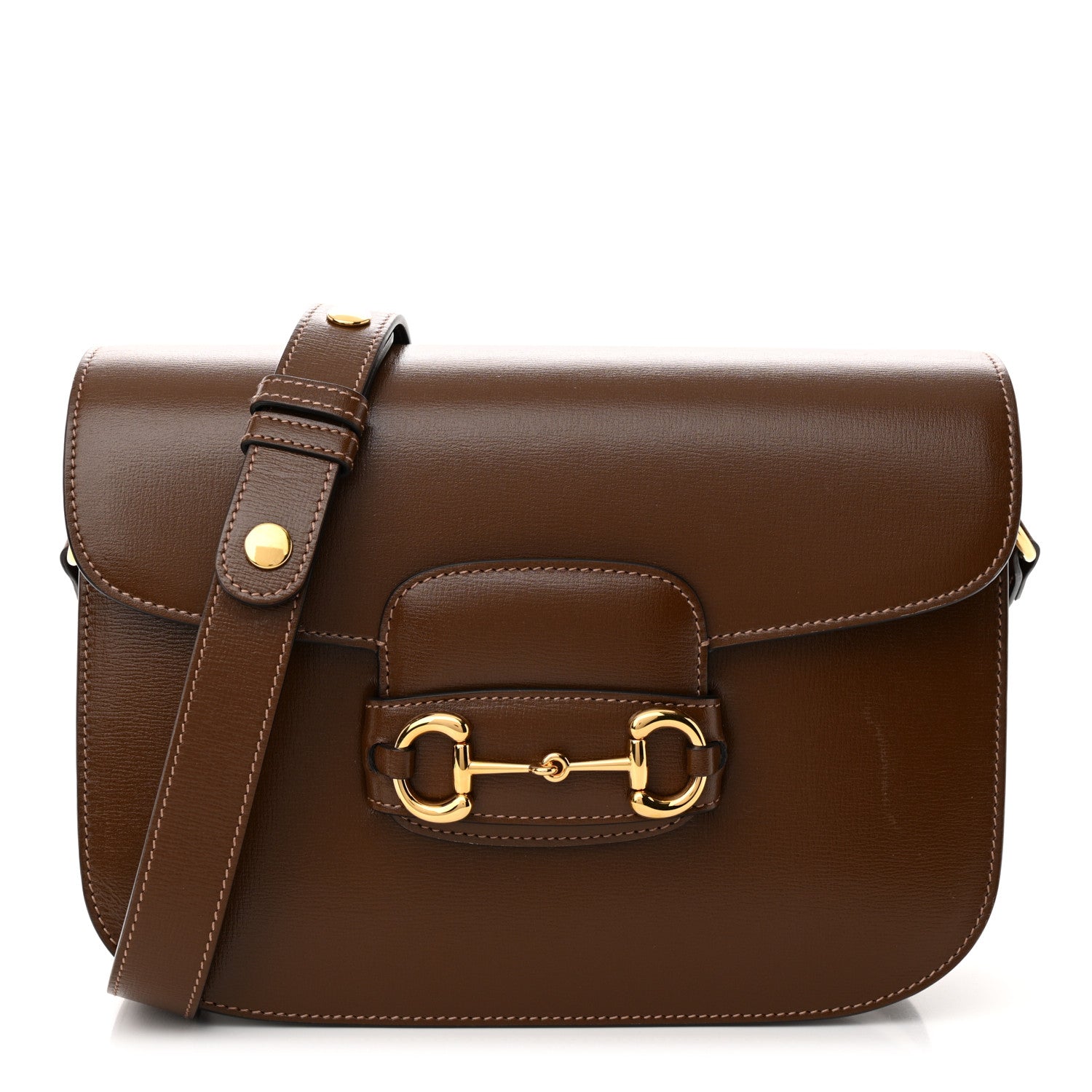 Gucci Azalea Calfskin Horsebit 1955 Shoulder Bag Brown Sugar 1 of 11