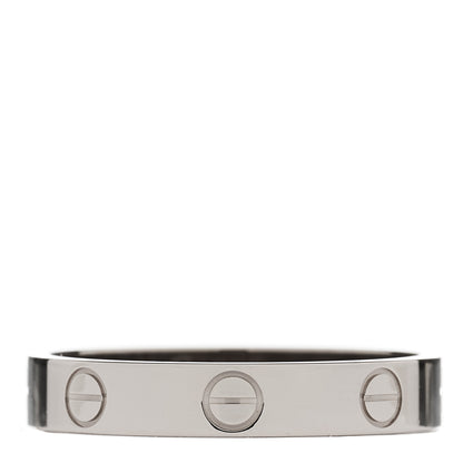 Cartier 18K White Gold 3.5mm LOVE Wedding Band Ring 57 8 1 of 5