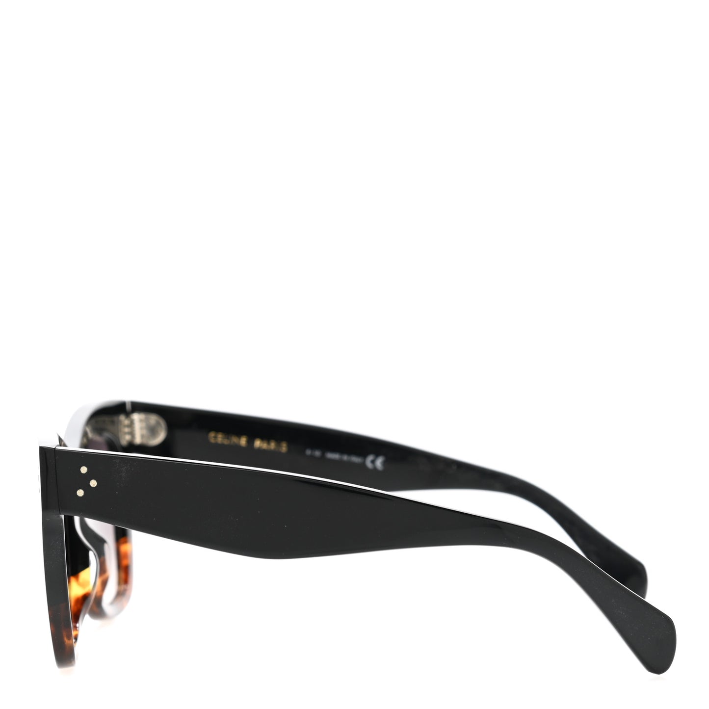 Acetate Polarized Cat Eye Sunglasses CL4004IN Havana Black