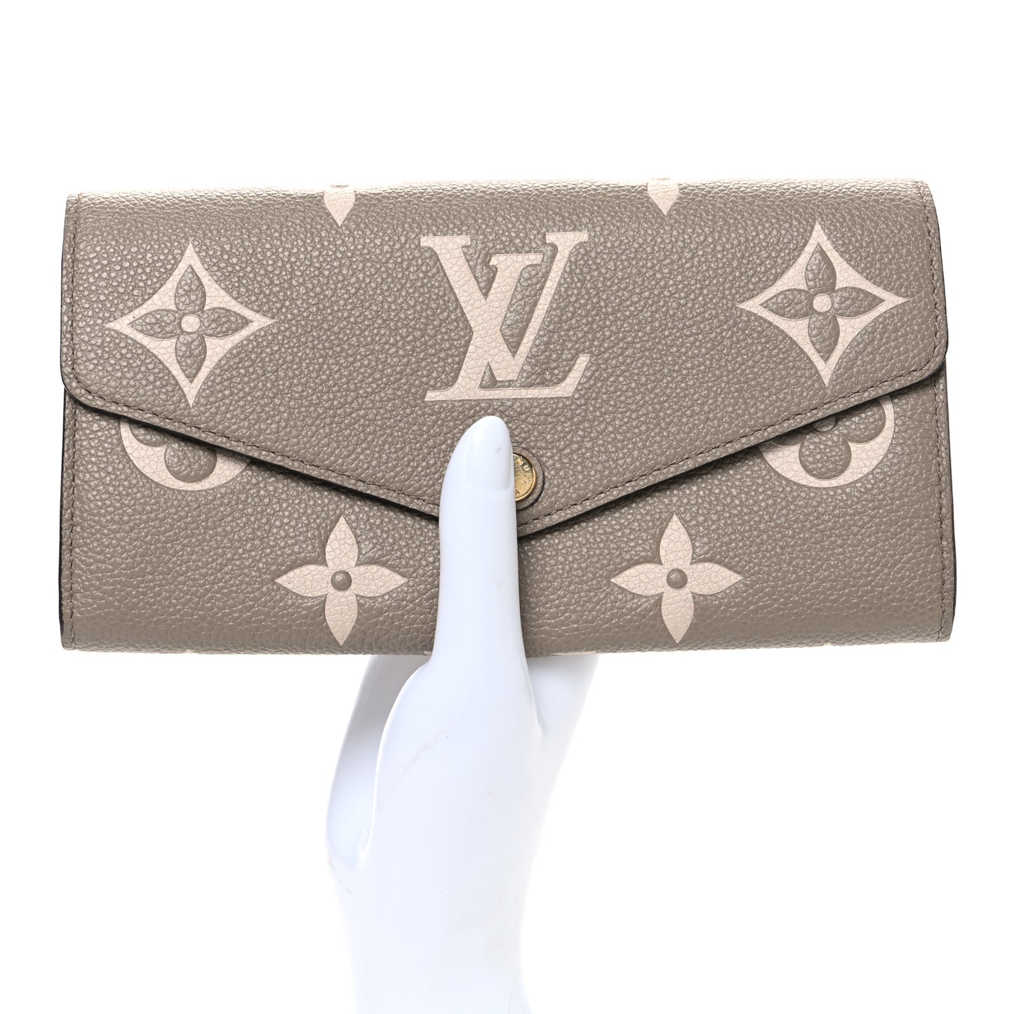 Empreinte Monogram Giant Sarah Wallet Tourterelle Creme