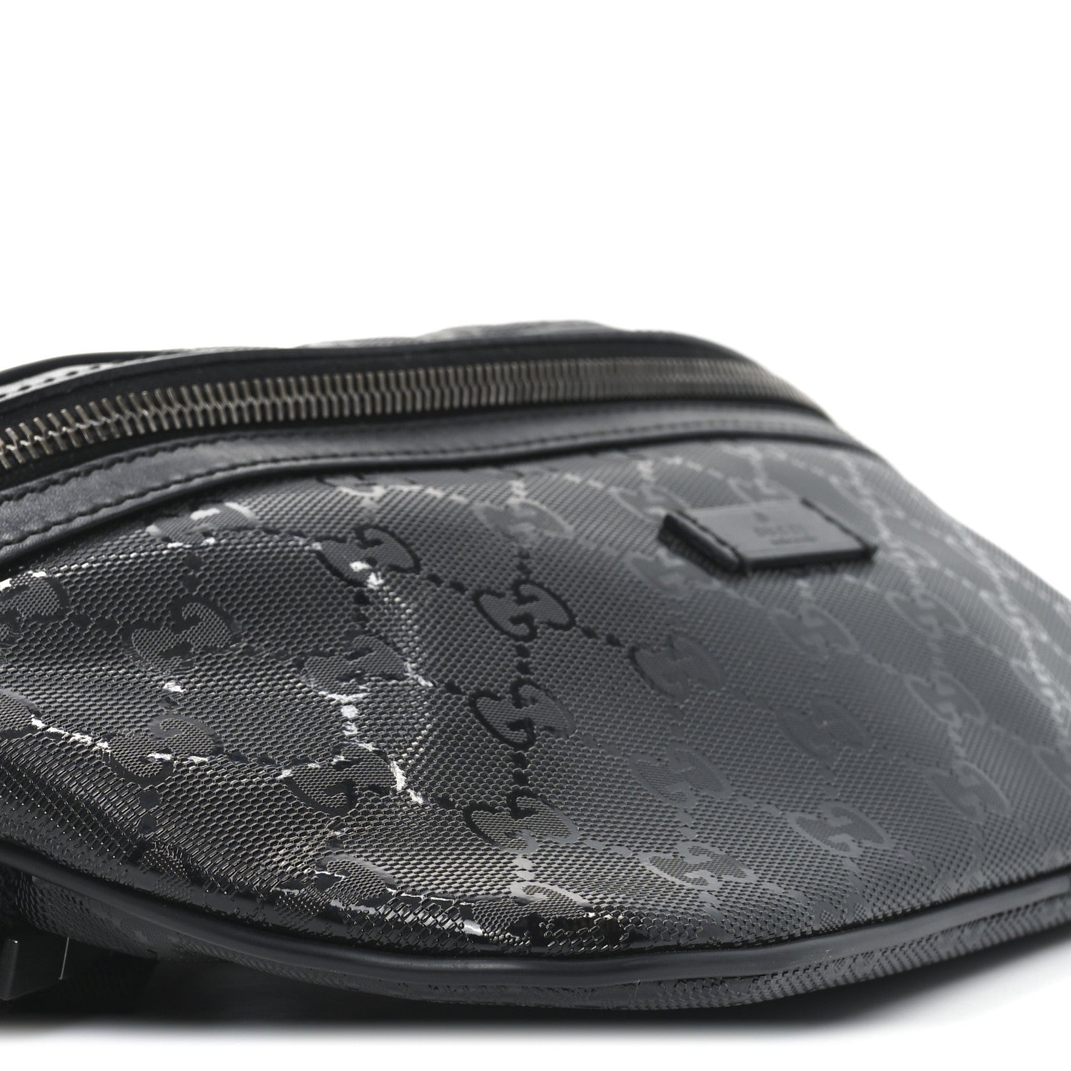 Gucci Imprime Monogram Belt Bag Black 9 of 10