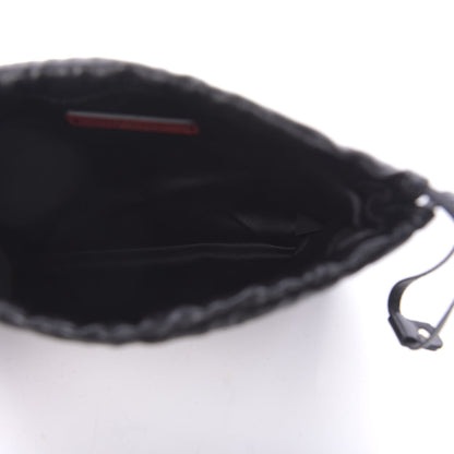 Valentino Garavani Calfskin Rockstud Drawstring Pouch Black 5 of 9