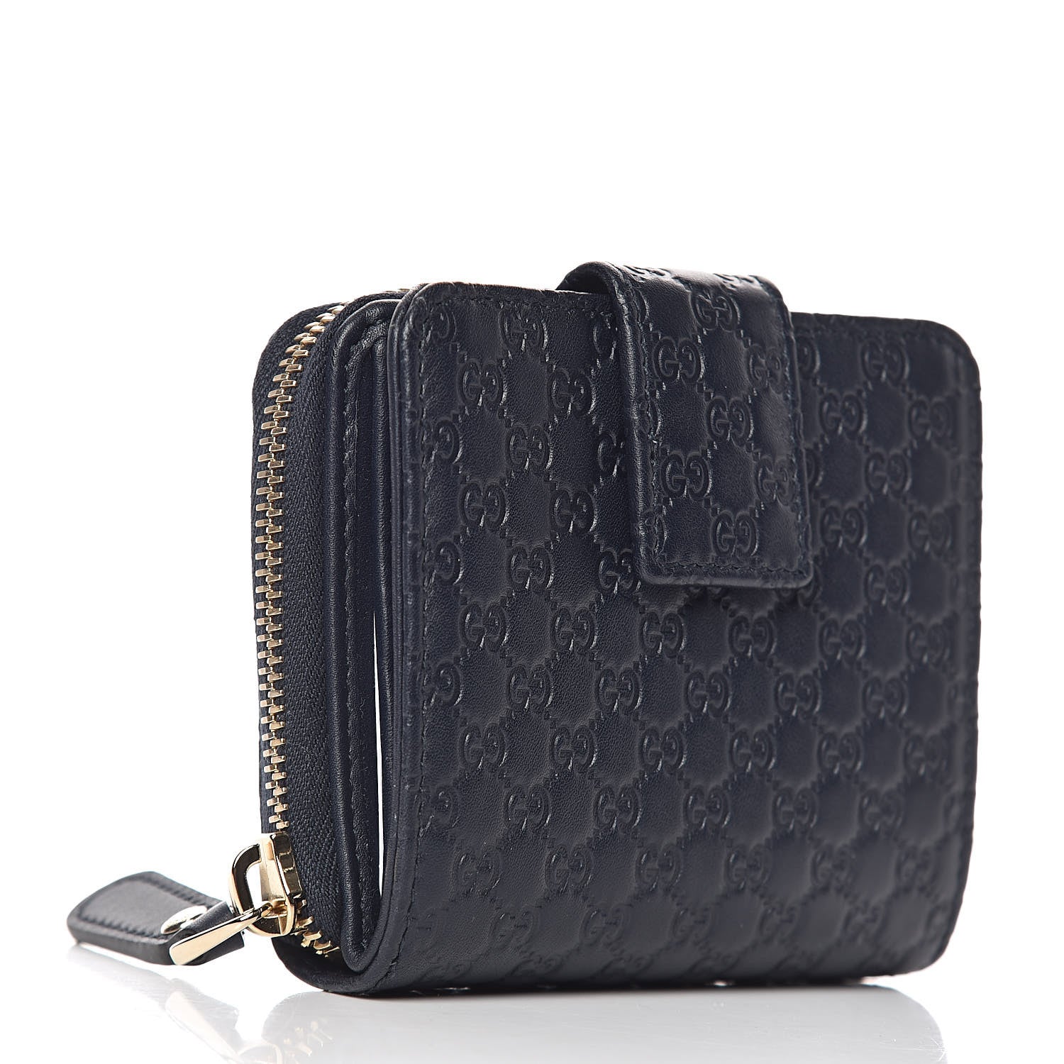 Gucci Microguccissima Compact Wallet Navy 3 of 9