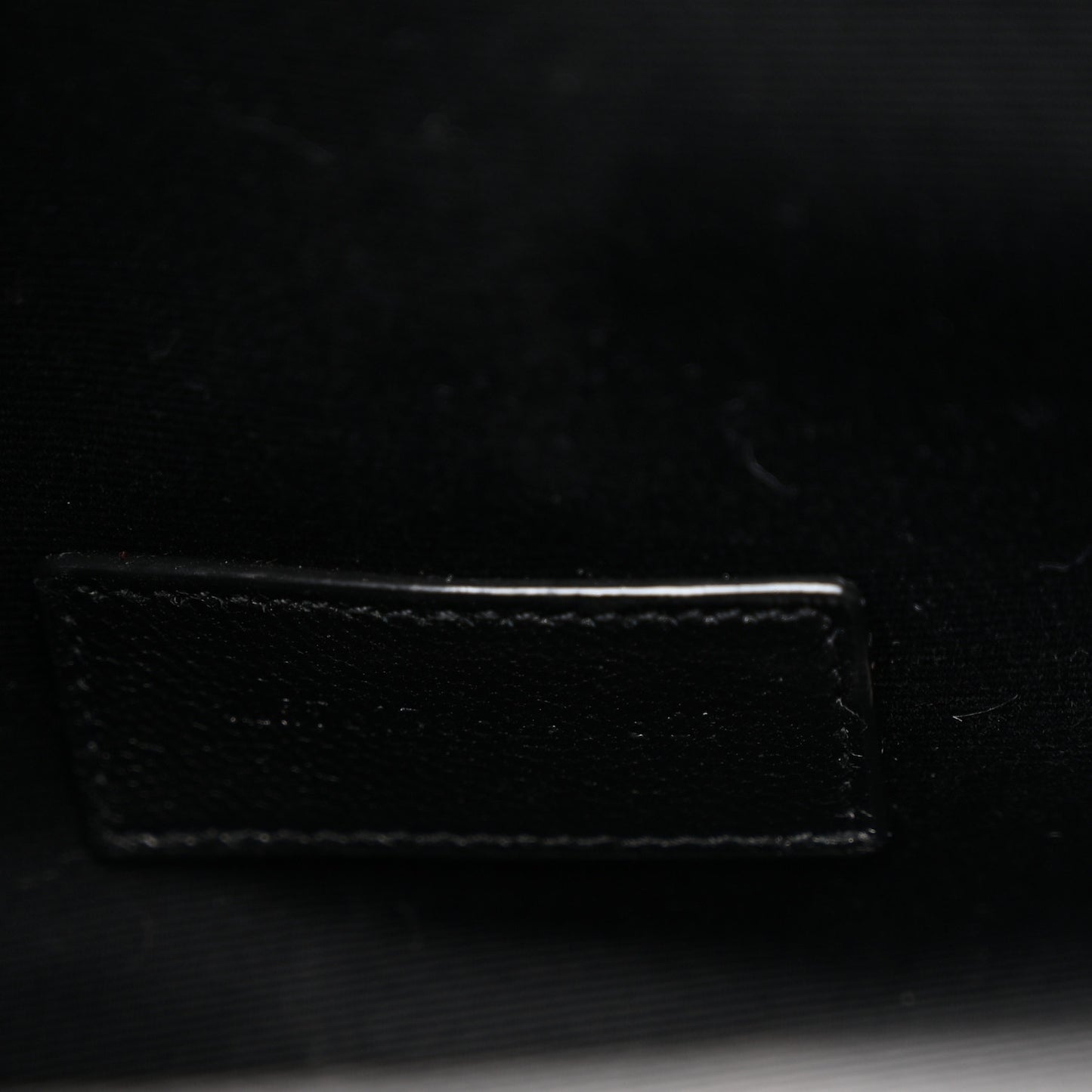Grain De Poudre Matelasse Chevron Monogram Envelope Clutch Black