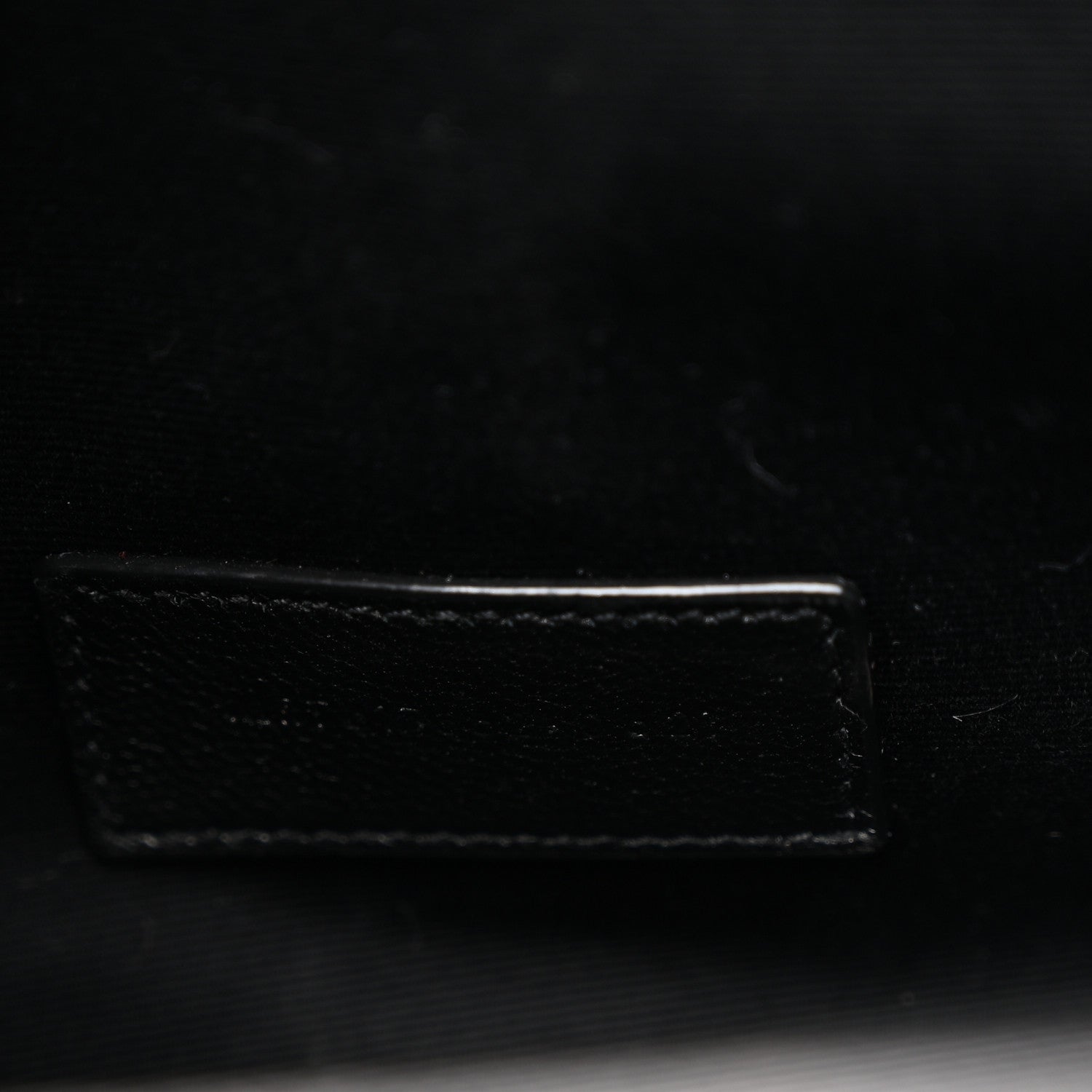 Saint Laurent Grain De Poudre Matelasse Chevron Monogram Envelope Clutch Black 7 of 8