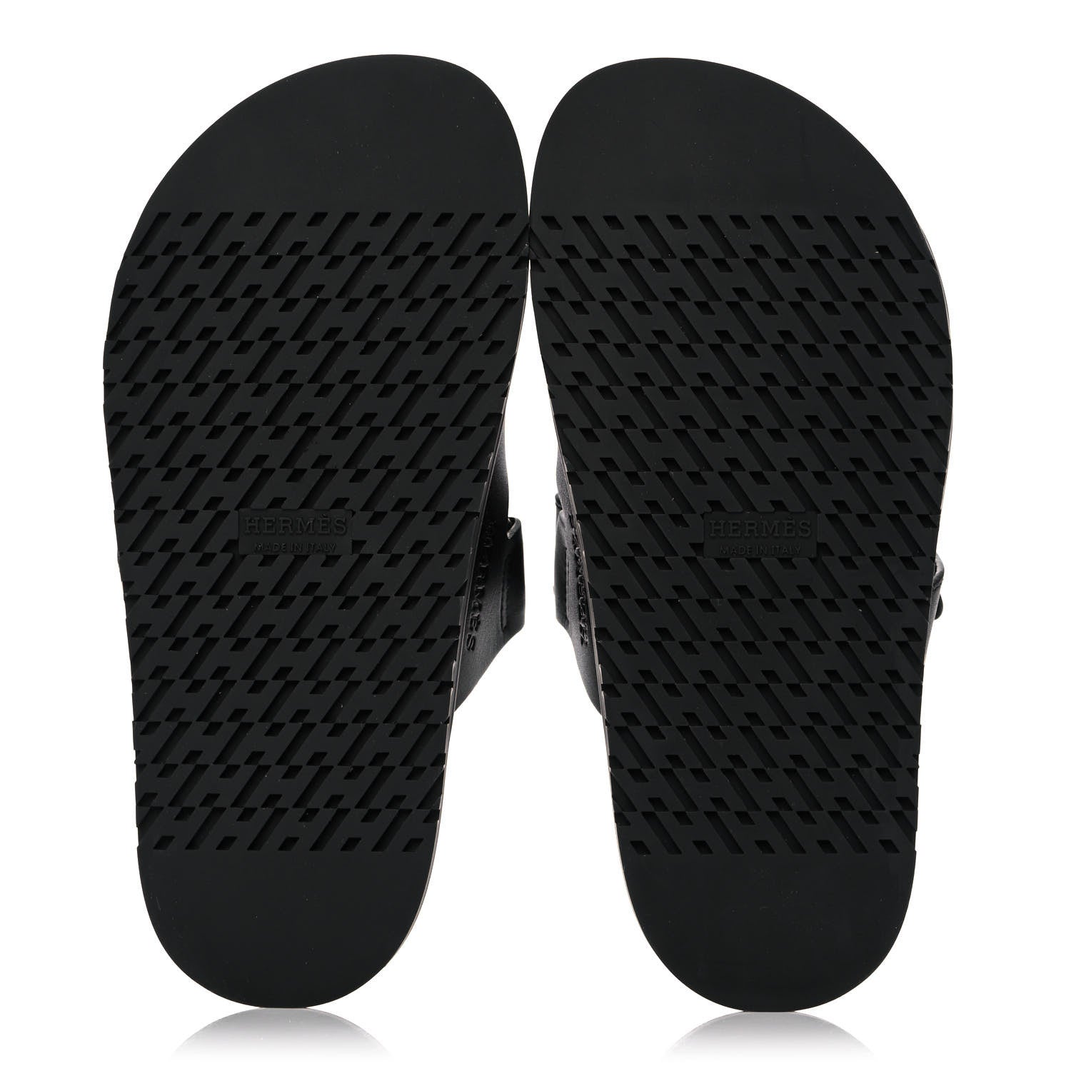 Hermes Calfskin Womens Chypre Sandals 35 Black 5 of 9